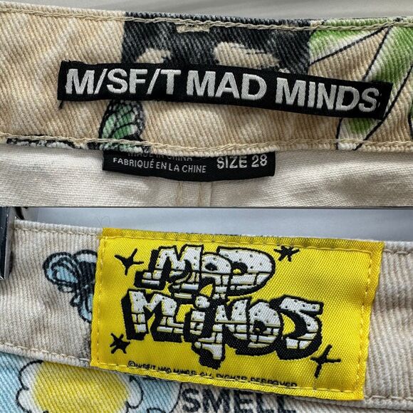 UO M/SF/T Mad Minds Heavenly People Painter Jeans Size‎ 28 Ivory Relaxed Skater - Picture 12 of 12